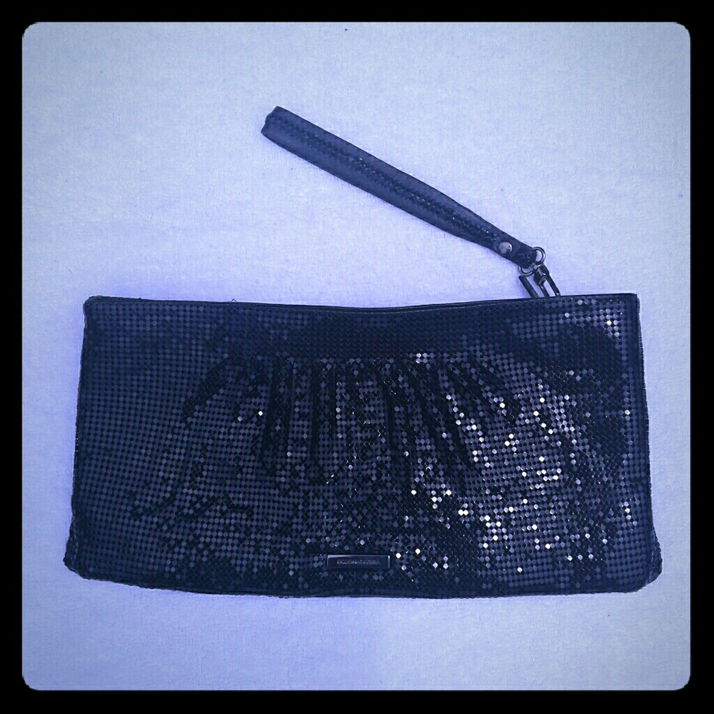 BCBGMAXAZRIA Sequin Wristlet Clutch